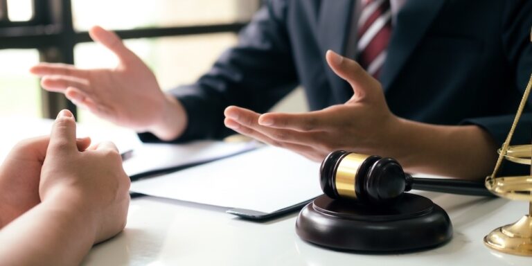 Lawyer are providing legal advice to clients.